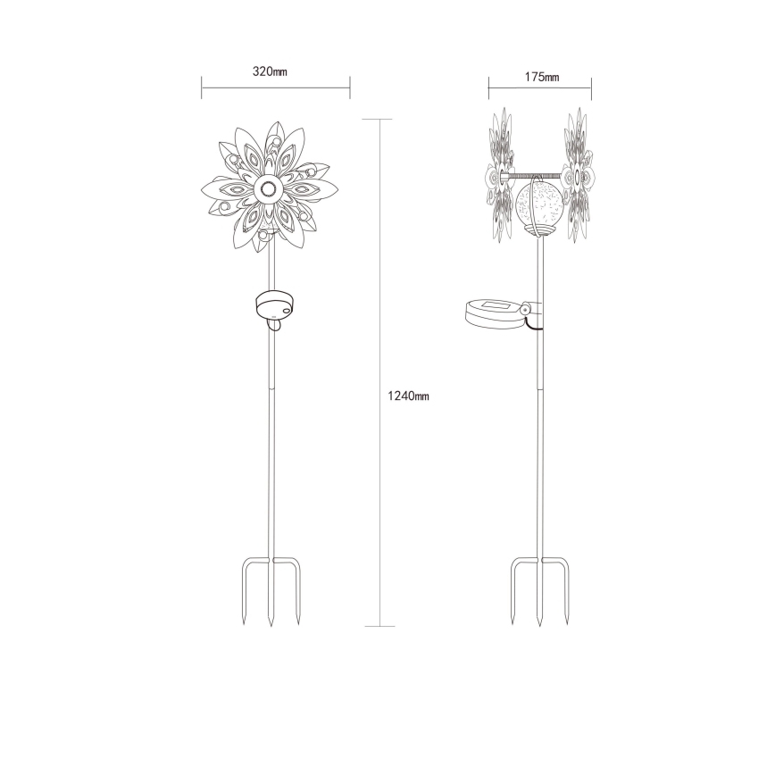 Globo - LED Napelemes dekoráció LED/0,02W/3V IP44