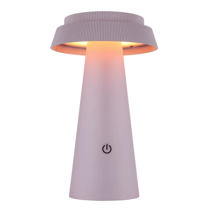 Globo - LED Dimmelhető napelemes érintős lámpa LED/4W/3,7W IP54 rózsaszín