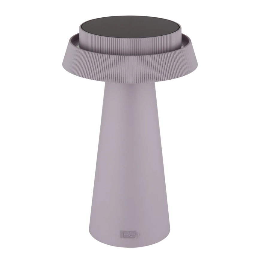Globo - LED Dimmelhető napelemes érintős lámpa LED/4W/3,7W IP54 rózsaszín