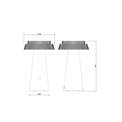Globo - LED Dimmelhető napelemes érintős lámpa LED/4W/3,7W IP54 fehér