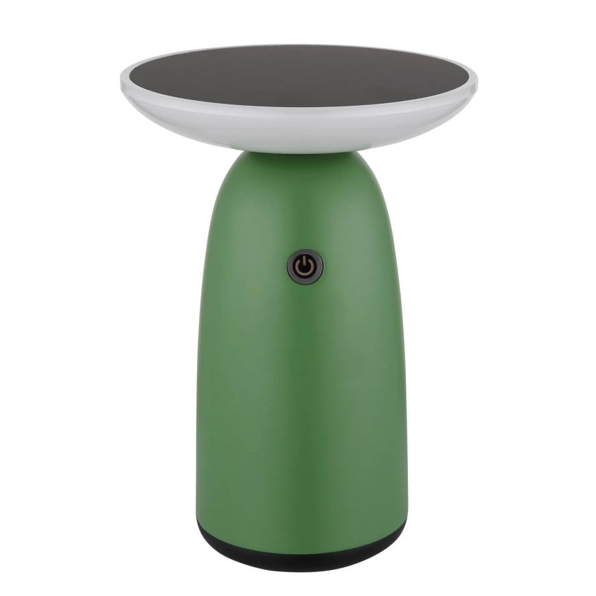 Globo - LED állítható fényerejű napelemes érintőlámpa LED/10W/3,7V IP54 3600 mAh zöld