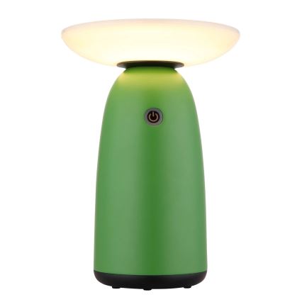 Globo - LED állítható fényerejű napelemes érintőlámpa LED/10W/3,7V IP54 3600 mAh zöld