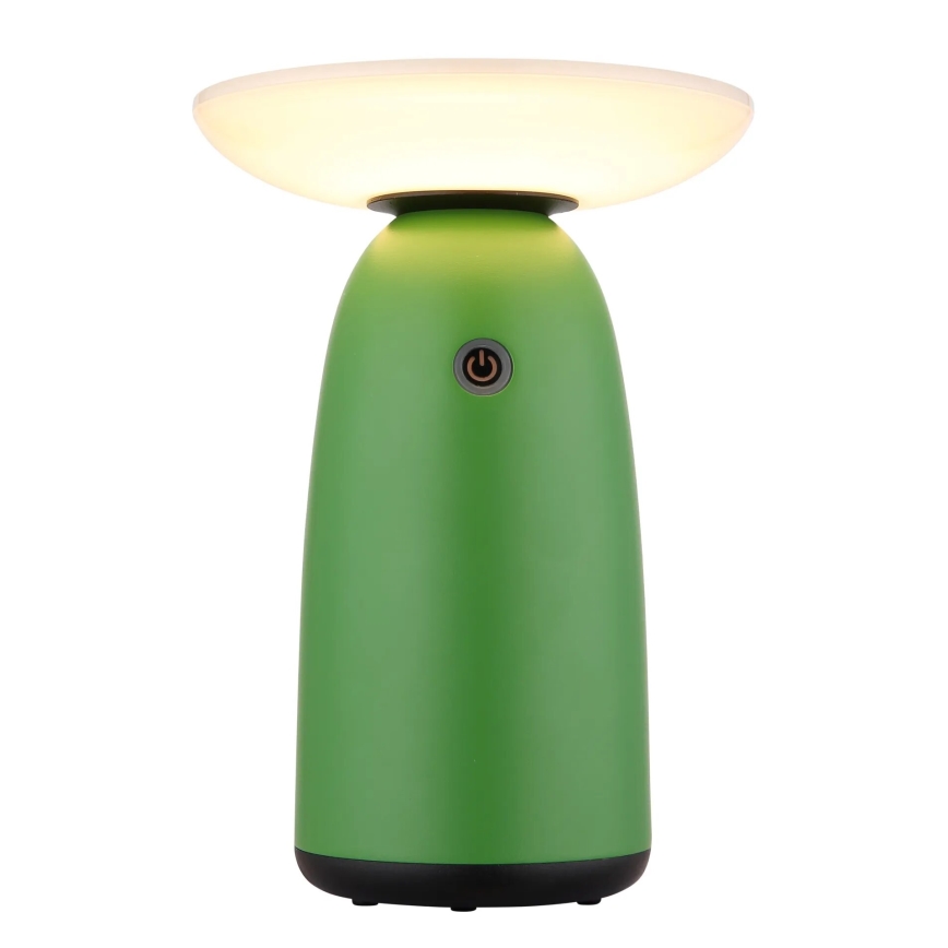 Globo - LED állítható fényerejű napelemes érintőlámpa LED/10W/3,7V IP54 3600 mAh zöld