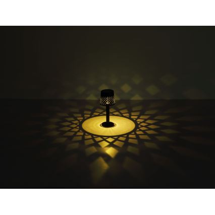 Globo - LED Napelemes lámpa LED/0,06W/3,2V 3000K IP44 fekete