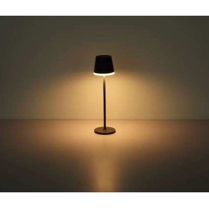 Globo - LED Napelemes lámpa LED/0,6W/3V 3000K IP44 1200 mAh antracit