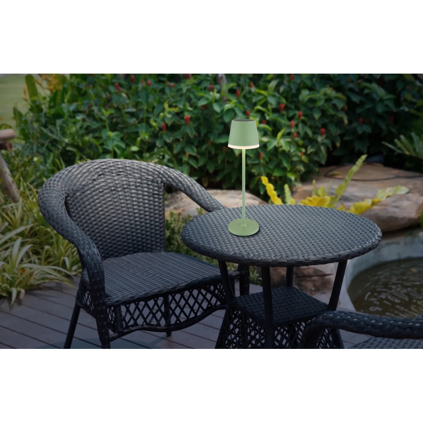 Globo - LED Napelemes lámpa LED/0,06W/3V 3000K IP44 zöld