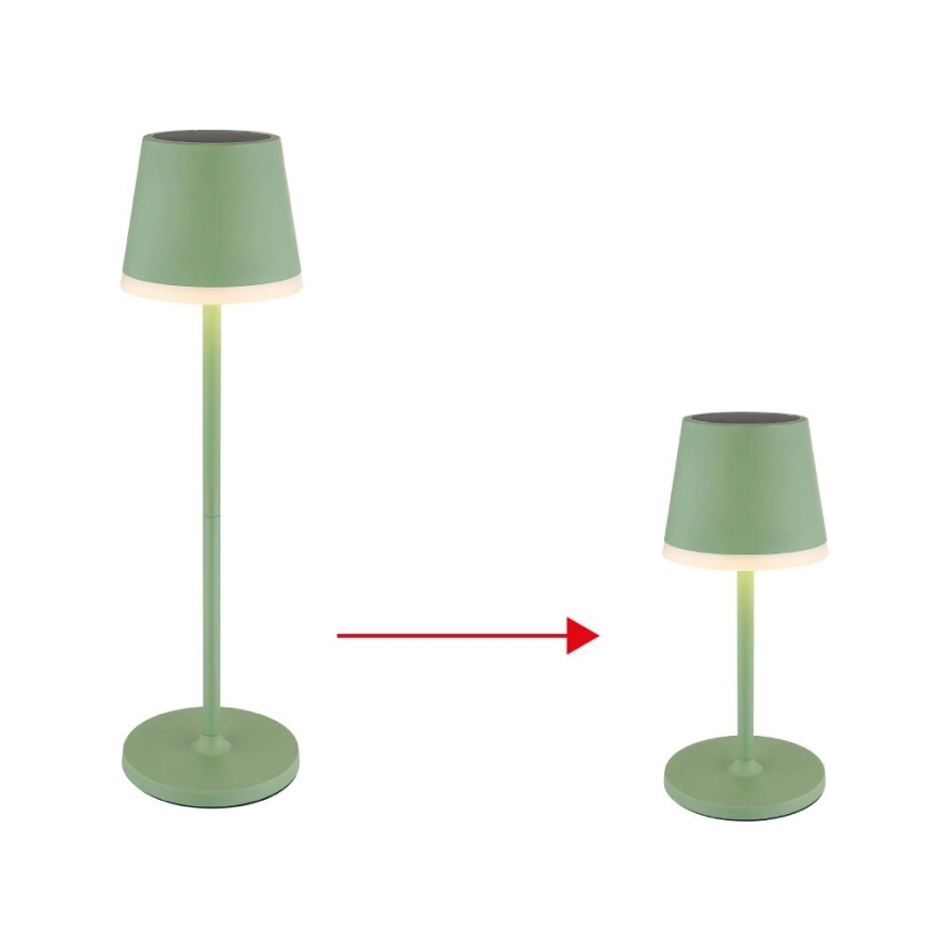 Globo - LED Napelemes lámpa LED/0,06W/3V 3000K IP44 zöld