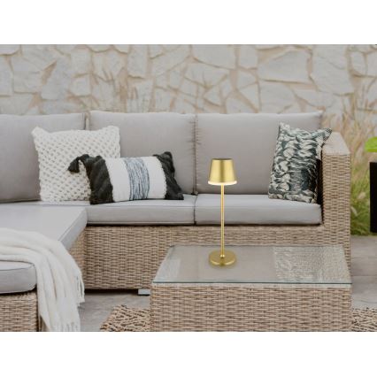 Globo - LED Napelemes lámpa LED/0,6W/3V 3000K IP44 arany