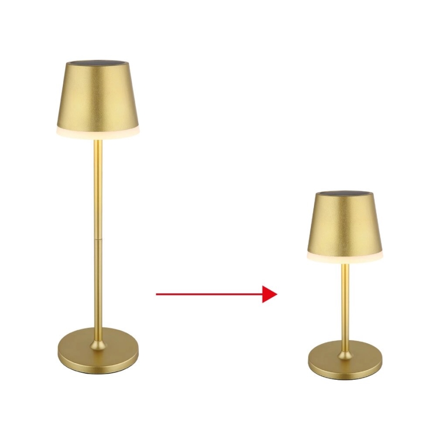 Globo - LED Napelemes lámpa LED/0,6W/3V 3000K IP44 arany