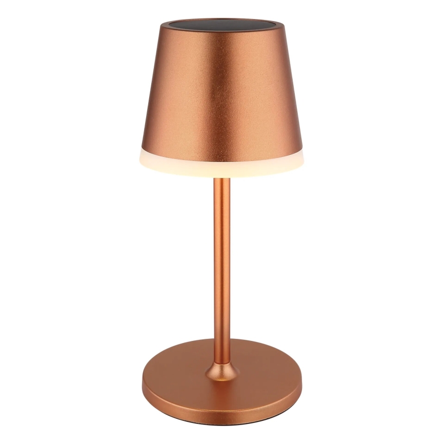 Globo - LED Napelemes lámpa LED/0,6W/3V 3000K IP44 réz