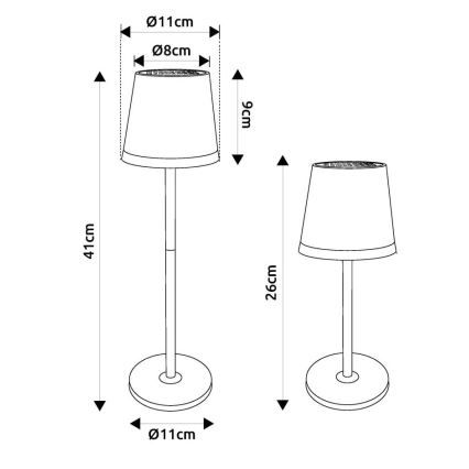 Globo - LED Napelemes lámpa LED/0,6W/3V 3000K IP44 réz