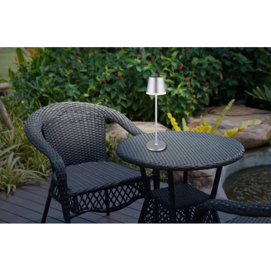 Globo - LED Napelemes lámpa LED/0,6W/3V 3000K IP44 matt króm