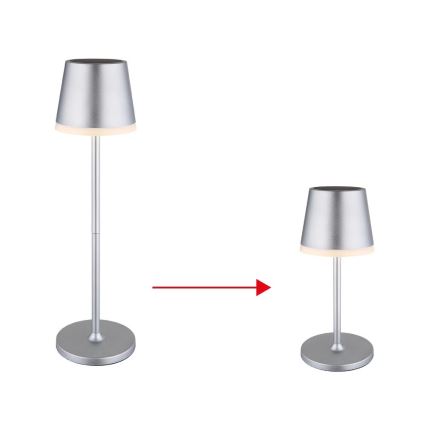 Globo - LED Napelemes lámpa LED/0,6W/3V 3000K IP44 matt króm