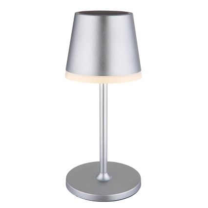 Globo - LED Napelemes lámpa LED/0,6W/3V 3000K IP44 matt króm