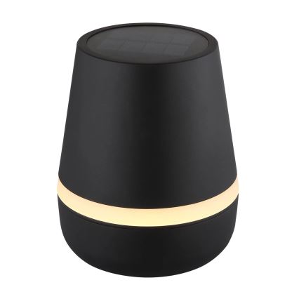 Globo - LED napelemes lámpa 10xLED/0,06W/3V IP44 800 mAh fekete