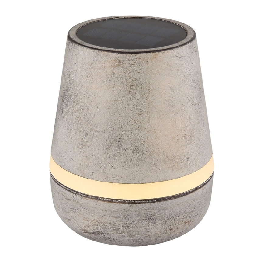 Globo - LED napelemes lámpa 10xLED/0,06W/3V IP44 800 mAh szürke