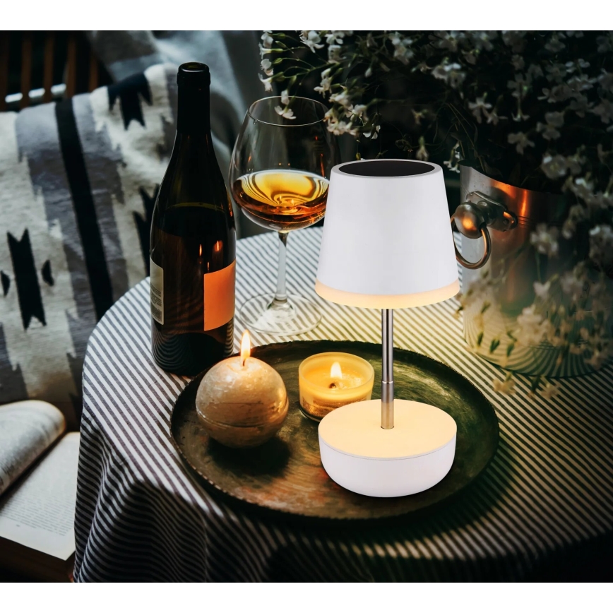 Globo - LED napelemes lámpa 10xLED/0,06W/3V IP44 800 mAh fehér