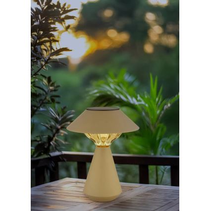 Globo - LED napelemes lámpa 10xLED/0,06W/1,2V IP44 600 mAh barna