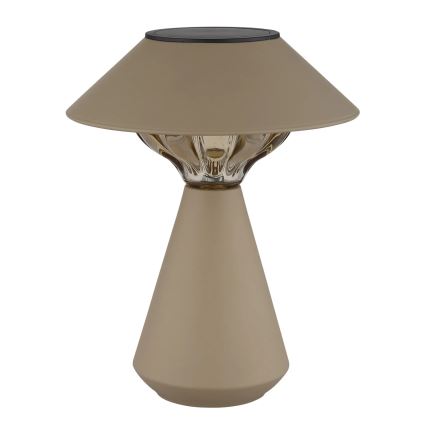 Globo - LED napelemes lámpa 10xLED/0,06W/1,2V IP44 600 mAh barna