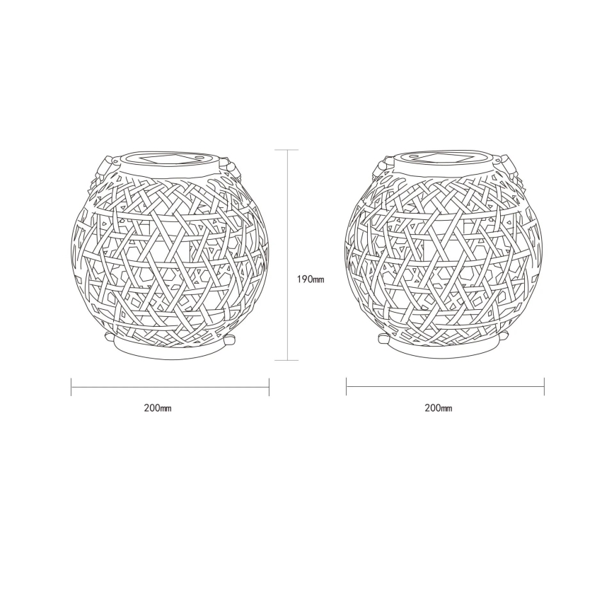 Globo - LED Napelemes lámpa LED/0,02W/3V IP44 300 mAh