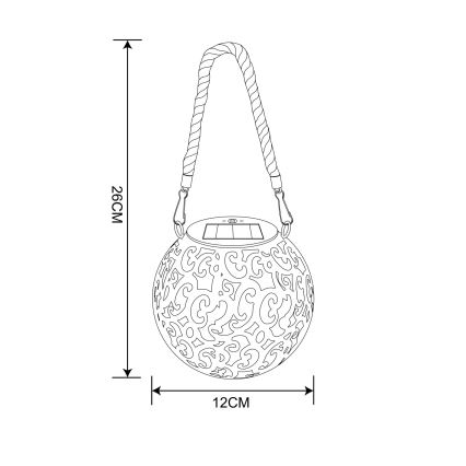 Globo - LED napelemes lámpa LED/0,06W/3,2V IP44 200 mAh