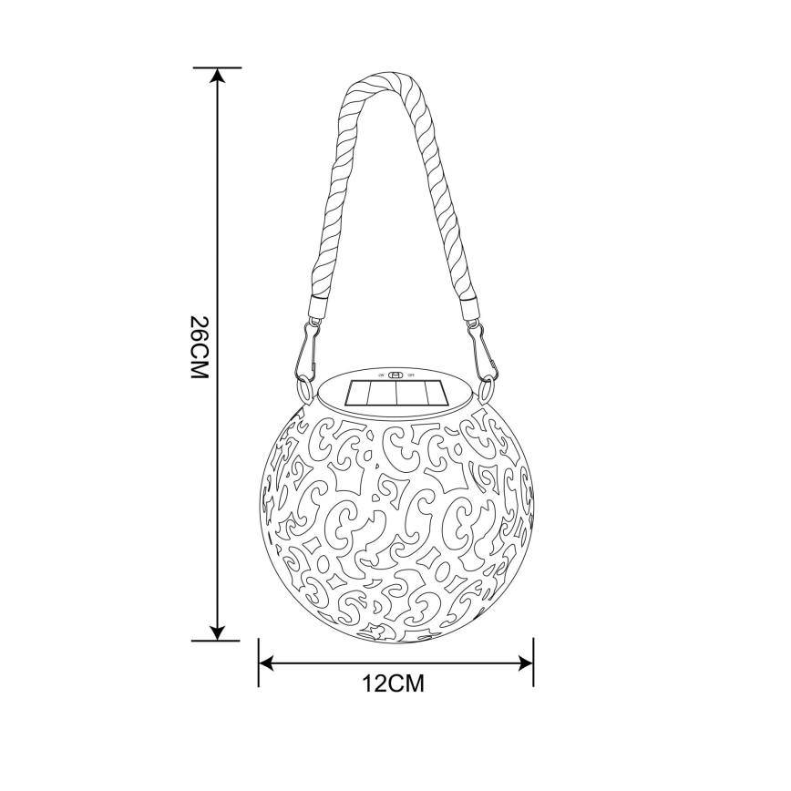 Globo - LED napelemes lámpa LED/0,06W/3,2V IP44 200 mAh