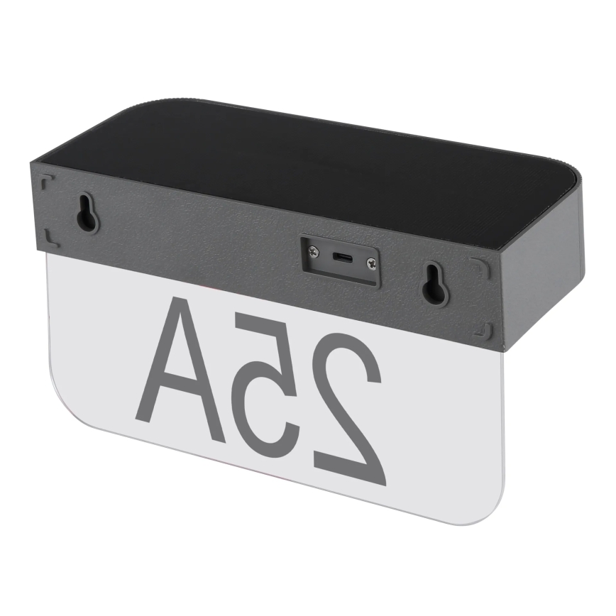 Globo - Napelemes LED házszám LED/6W/3,7V IP54 1800 mAh