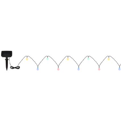 Globo - LED napelemes fényfüzér 20xLED/1,2V IP44 300 mAh 5,8 m