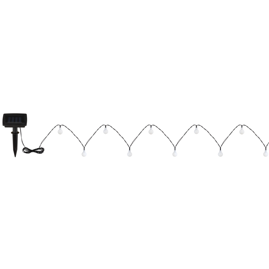 Globo - LED napelemes fényfüzér 20xLED/1,2V IP44 300 mAh 5,8 m