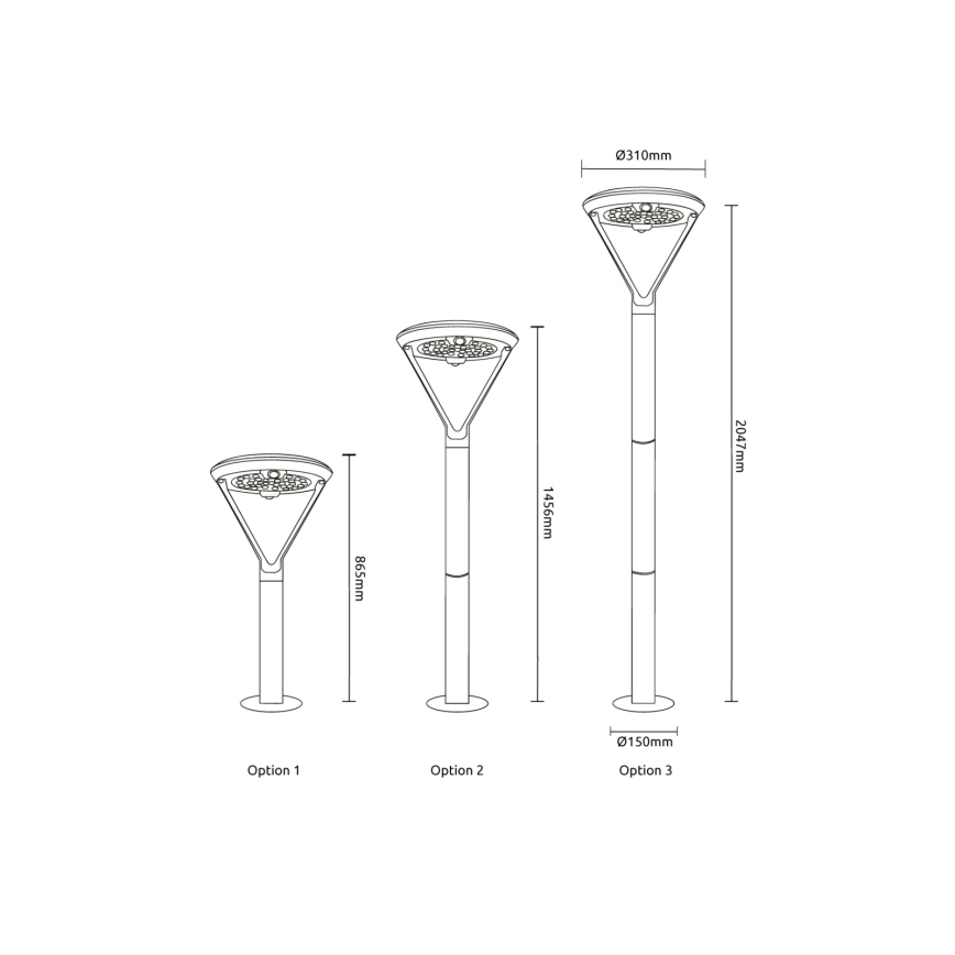 Globo - napelemes LED lámpa, 18W, 3,7V, 8000 mAh, IP54