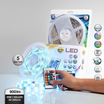 Globo 38990 - RGB LED Fürdőszobai szalag LED BAND 150xLED/0,16W IP44