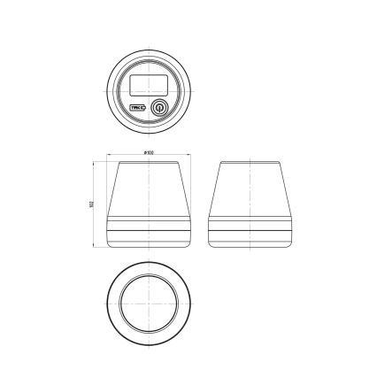 Globo - LED RGB napelemes lámpa LED/0,2W/3,7V IP44 1200 mAh