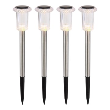 Globo - 4 db-os készlet LED napelemes lámpa LED/0,06W/1,2V IP44 100 mAh