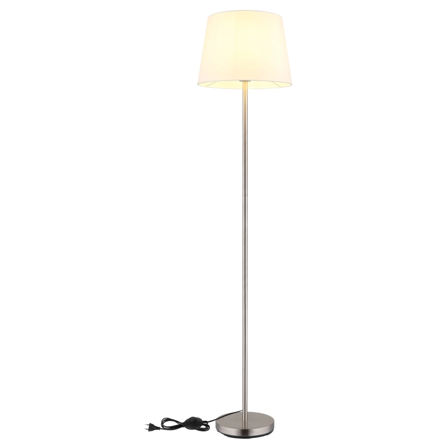 Globo - Állólámpa 1xE27/40W/230V fehér/matt króm