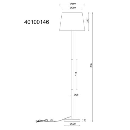 Globo - Állólámpa 1xE27/40W/230V