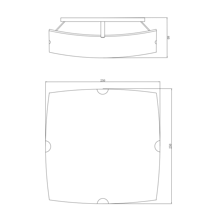 Globo - Mennyezeti lámpa 1xE27/60W/230V