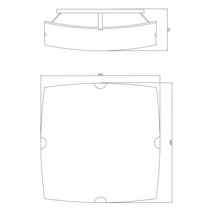 Globo - Mennyezeti lámpa 3xE27/60W/230V
