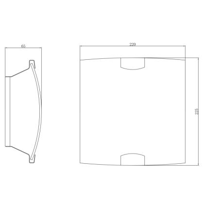 Globo - Fali lámpa 1xE27/60W/230V