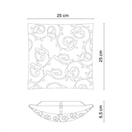 Globo - Mennyezeti lámpa 1xE27/60W/230V