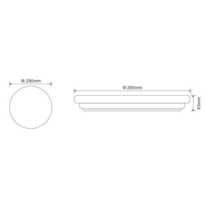 Globo - LED mennyezeti lámpa LED/20W/230V