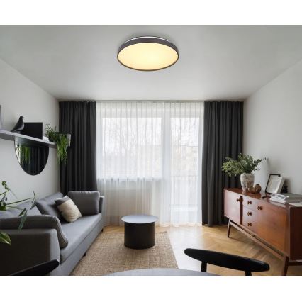 Globo - LED Mennyezeti lámpa LED/24W/230V átm. 48 cm antracit