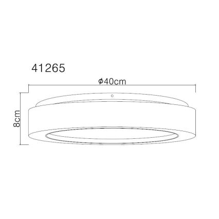 Globo - LED Mennyezeti lámpa LED/24W/230V átm. 40 cm 3000K fehér