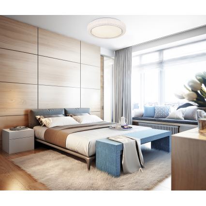 Globo - LED Mennyezeti lámpa LED/24W/230V átm. 40 cm 4000K fehér