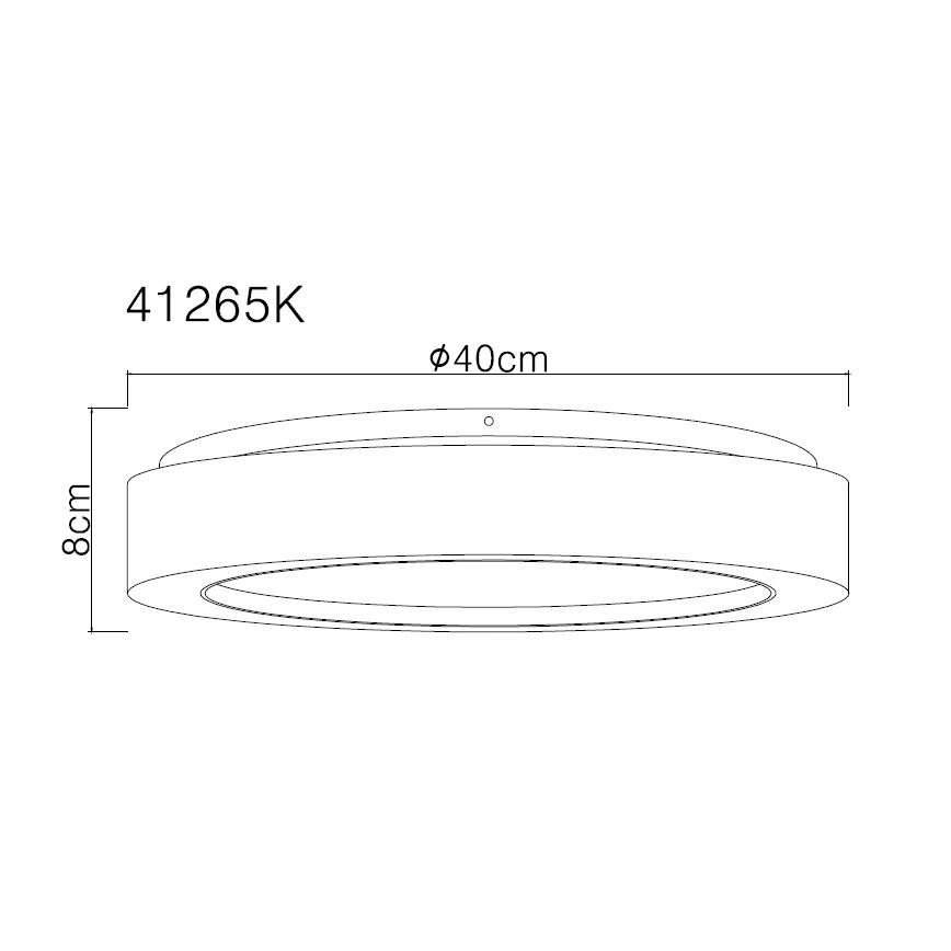 Globo - LED Mennyezeti lámpa LED/24W/230V átm. 40 cm 4000K fehér