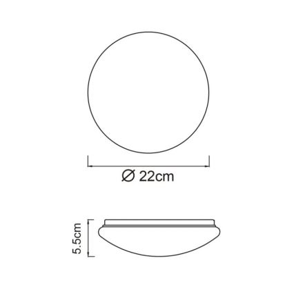 Globo - LED mennyezeti lámpa LED/8W/230V 4000K átm. 55 cm