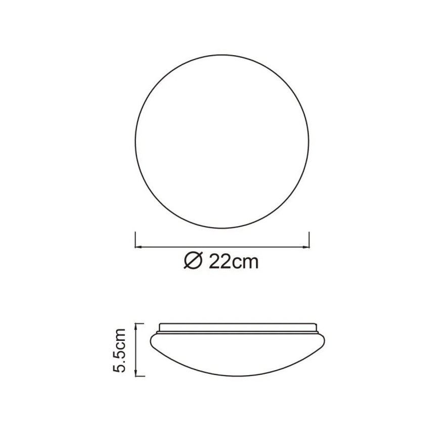 Globo - LED mennyezeti lámpa LED/8W/230V 4000K átm. 55 cm