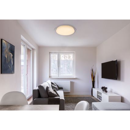 Globo - LED dimmelhető mennyezeti lámpa LED/30W/230V 3000-6500K + távirányító