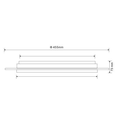 Globo - LED dimmelhető mennyezeti lámpa LED/30W/230V 3000-6500K + távirányító