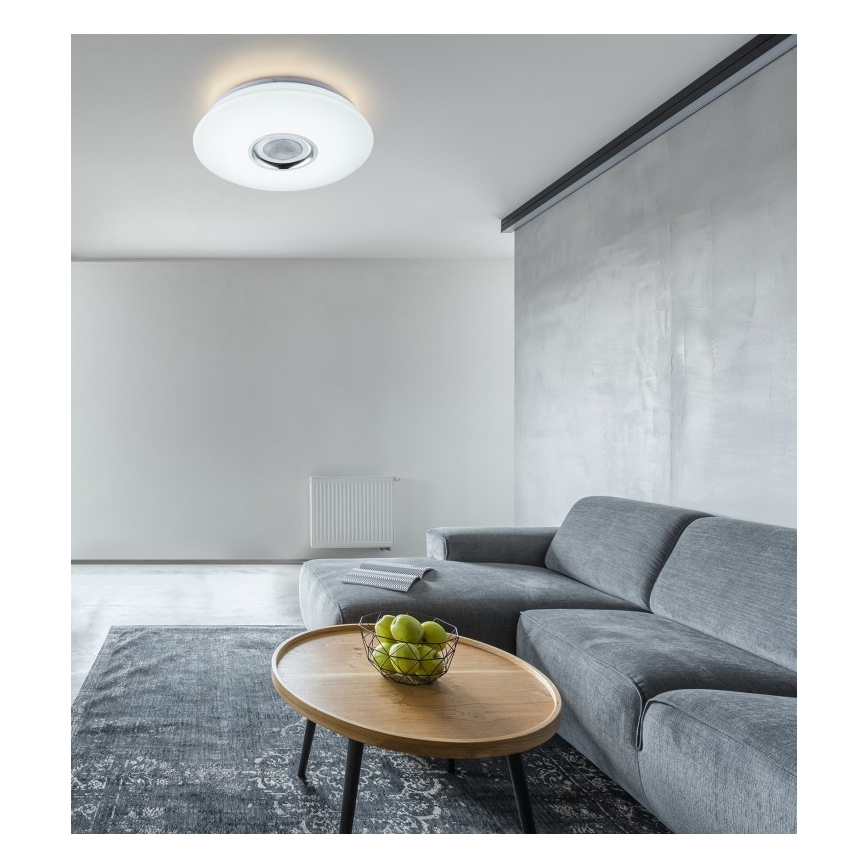 Globo - LED RGB dimmelhető lámpa hangszóróval LED/18W/230V + LED/6W/230V 2700-6500K + távirányítóval