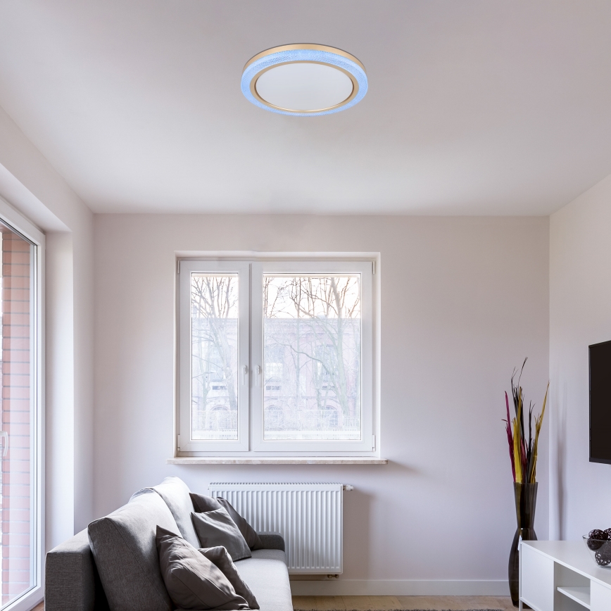 Globo - LED RGBW állítható fényerejű mennyezeti lámpa LED/20W/230V 2700-6500K + távirányító